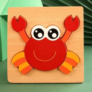 PUZZLE Crabe 7 - Puzzles 3D en bois pour bébé, Animaux de