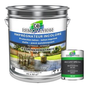 SOLS PVC 5KG - Peinture incolore pour sol beton - Protectio