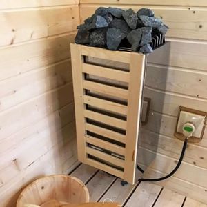 POÊLE POUR SAUNA Dioche Poêle de sauna en acier inoxydable Mini poêle électrique de chauffage de Sauna de contrôle externe de 3.6KW 220V avec des
