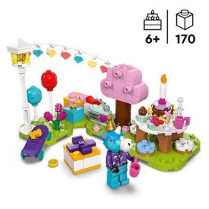 ASSEMBLAGE CONSTRUCTION LEGO Animal Crossing 77046 Goûter d’Anniversaire de Lico, Jouet de Construction Créatif