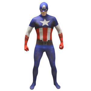 DÉGUISEMENT - PANOPLIE Déguisement Morphsuits Captain America adulte