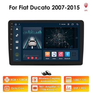 GPS AUTO 8G + 128G Android 11 pour Fiat Ducato 2007-2015 2d