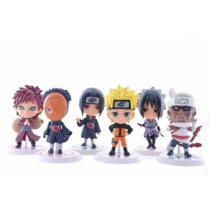 FIGURINE - PERSONNAGE Lot 6 Figurine Naruto Shippuden Sasuke Kakashi Itachi Hinata jouet manga enfant
