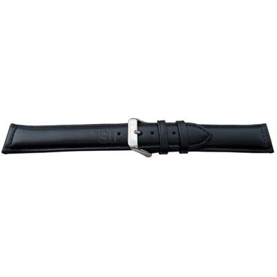 Bracelet De Montre En Cuir De Veau Lisse Noir - Taille XL - Largeurs 18 à 28 Mm - Neuf Avec Étiquettes
