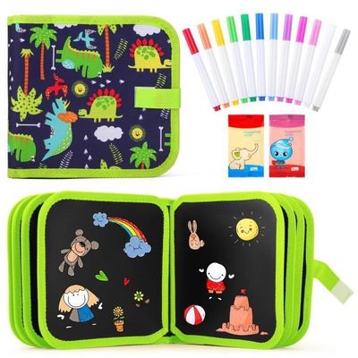 Lot de 4 livres de coloriage à l'eau, pour enfants, réutilisables, avec 4 stylos à eau, pour enfants à partir de LIVRE DE COLORIAGE - Jeux - Jouets