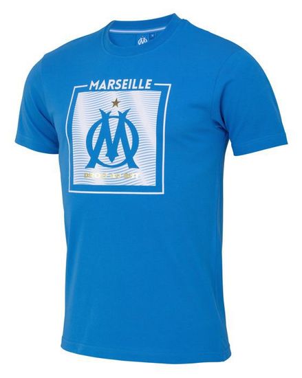 T-shirt Officiel Olympique De Marseille 'Droit Au But' - 100% Coton - Taille Enfant - Supporter OM Ligue 1 - 11
