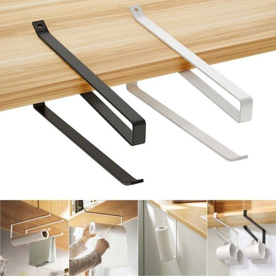 Porte Papier Cuisine Moderne Porte-Sopalin / Porte-Papier Toilette Mural Newaner En Acier Inoxydable Noir – Fixation Adhésive Ou Vis, Design Moderne Pour Cuisine Et Salle De Bain Porte Papier Cuisine Moderne Porte-Sopalin / Porte-Papier Toilette Mural Newaner En Acier Inoxydable Noir – Fixation Adhésive Ou Vis, Design Moderne Pour Cuisine Et Salle De Bain