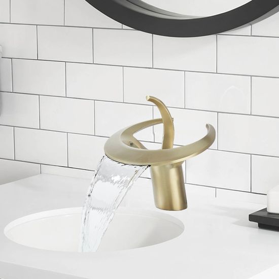 Robinet Doré Vasque À Poser, Mitigeur Pour Vasque, Robinet De Lavabo