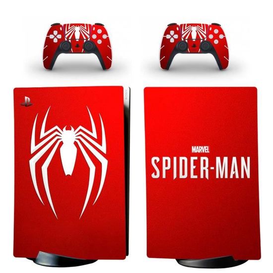 Autocollant PS5 Spiderman Poly Stickers Playstation 5 à petits prix