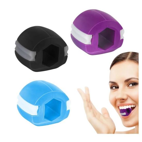 Entraîneur De Mâchoire – 3 Niveaux De Résistance (30/40/50 BL), Silicone Alimentaire, Léger, Avec Boîte De Rangement Et Corde, Pour Homme/femme