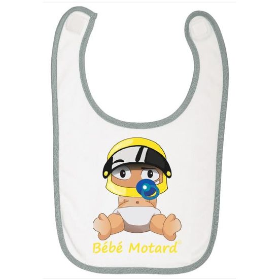 Bavoir Bebe Motard Casque Jaune Cdiscount Puericulture Eveil Bebe