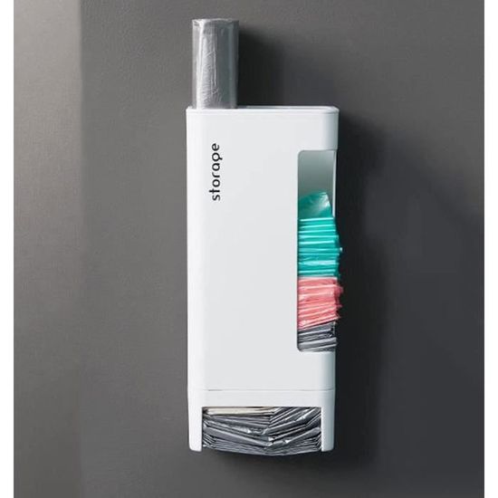 Distributeur Sacs Plastique, Meuble De Rangement Sacs Plastique Panier De Rangement Pour Sacs De Courses