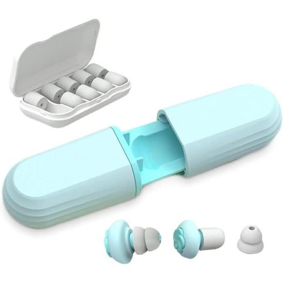 Noir - Bouchons D'oreilles Anti-bruit En Silicone Souple, Étanche, Aide