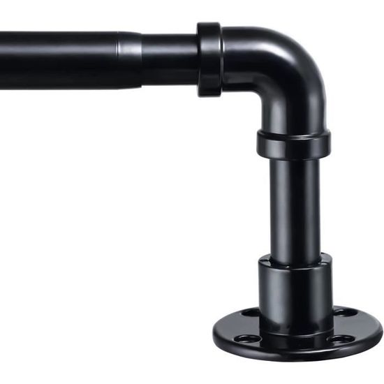 Harrms Barre à rideaux Argentée Extensible, 76-365cm, tringle à rideaux Harrms Barre à rideaux Argentée Extensible, 76-365cm, tringle à rideaux