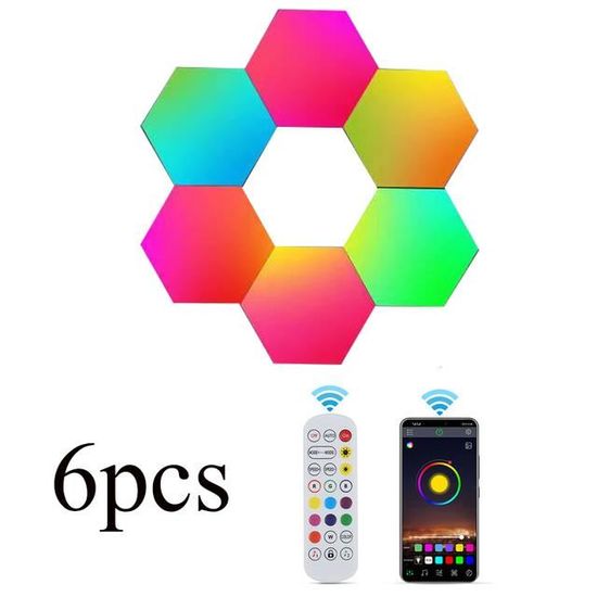 Applique Murale LED NÉON Décorative - Contrôleur De Couleurs Rose/jaune - Alimentation USB