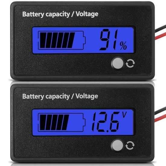 COMPTEUR DE TENSION et de puissance de batterie de voiture 4 pièces avec affich EUR 9,76