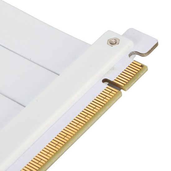 Câble Riser PCIE 4.0 X16 – Extension Flexible à 90° Pour GPU RTX 4090/4080 – Blindage Anti-Interférences, 128 Gbit/s – Compatible PCIE 3.0/2.0