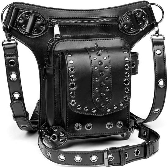 Punk Tactique Goutte Jambe Bras Sac Pack Ceinture Imperméable Pour
