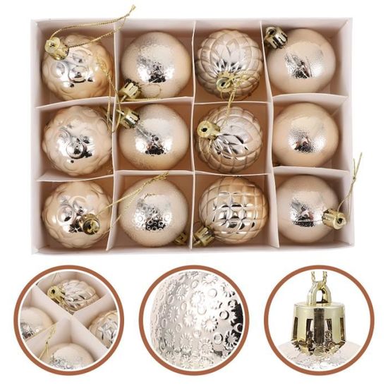12pcs arbre de Noël pendentif décoratif joli xmas petite boule décoration boule de noel - decoration de sapin decoration de noel