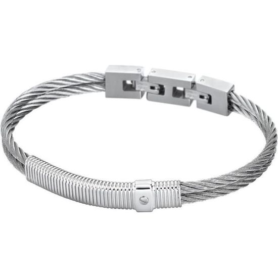 Bracelet homme Lotus LS173921 cordons rigides coloris argent Achat