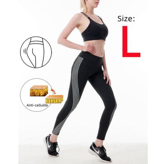 Pantalon de Sudation Taille Haute Air Black - Ton Partenaire Fitness