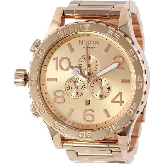 Montre Nixon 51-30 Chrono A083-897 Quartz Rose Gold WR