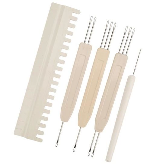 Lot De 5 Tendeurs De Fil Pour Machine à Tricoter - Plastique Robuste - Réglage Tension Facile - 12