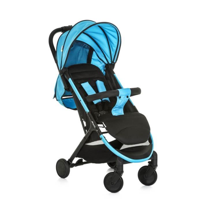 7,9 kg jusqu/à 25 kg avec Position Couch/ée de 0 Mois Noir Bleu Pliable dune Main Hauck Shopper Neo II Poussette Ultra L/ég/ère Grand Panier Deux Porte-Gobelet