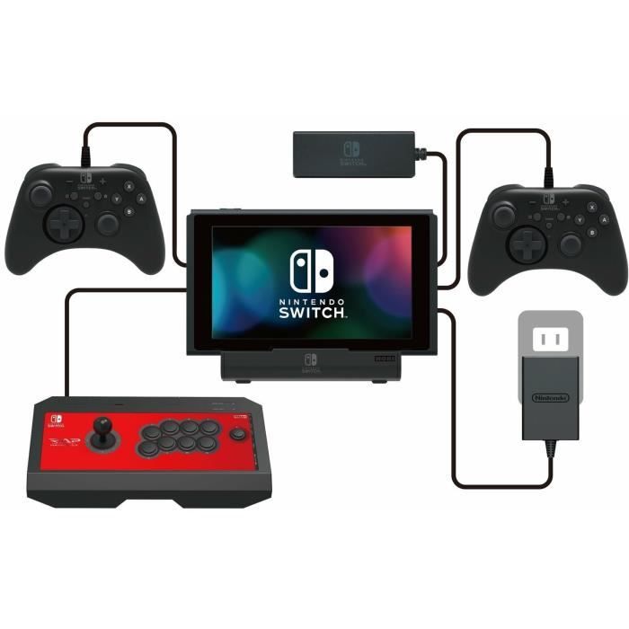 Hori PlayStand Multiport USB Pour Nintendo Switch - Licence Officielle Nintendo