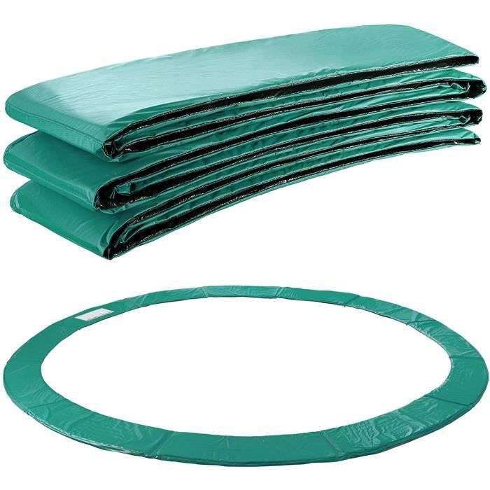 Arebos Coussin de protection des ressorts pour trampoline 396cm vert
