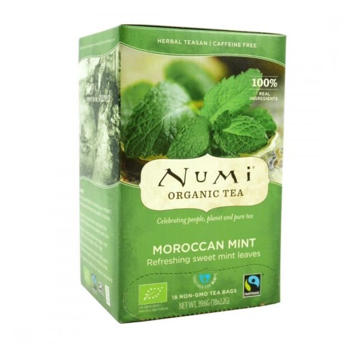 Thé Marocain à la Menthe Bio 18 sachets Numi Tea