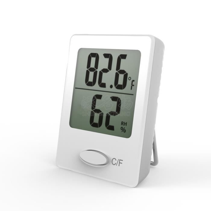 Thermomètre Hygromètre Intérieur Numérique à Haute Précision Moniteur d'Humidité Température Portable Thermo Indicateur du Niveau