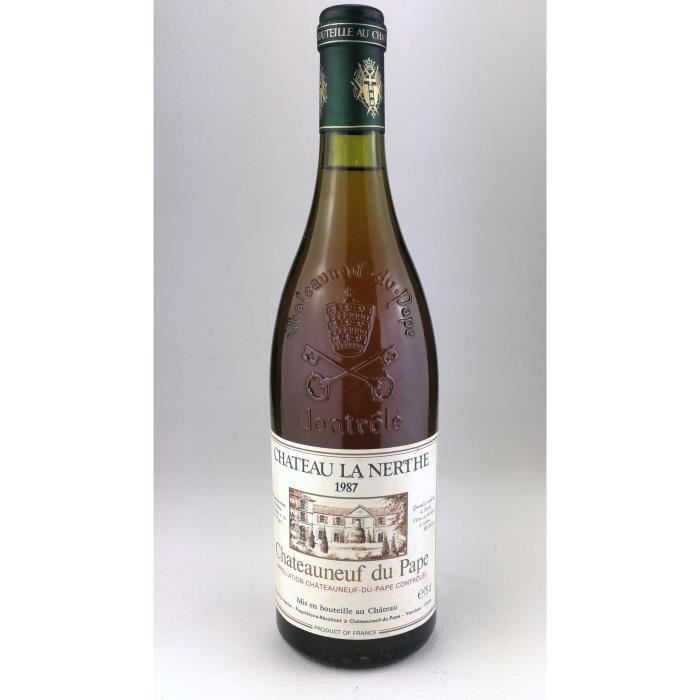 1987 - Chateau la Nerthe blanc - Chateauneuf du Pape (Bouteille 04)
