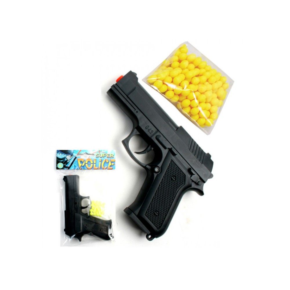 PISTOLET À BILLES DE 13CM BLANC