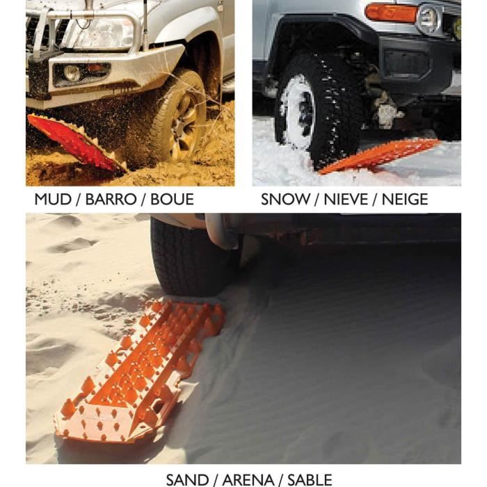 Plaques de désensablement / neige tout terrain 4x4