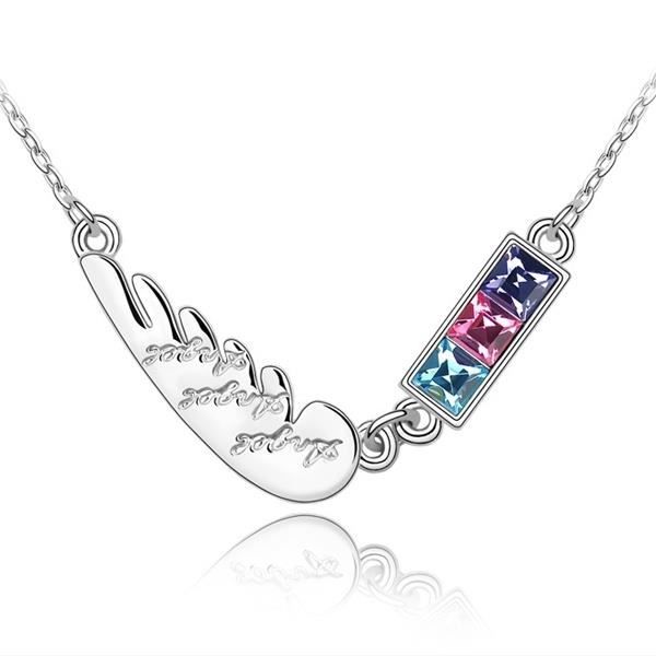 Collier Plume en Cristal de Swarovski Elements