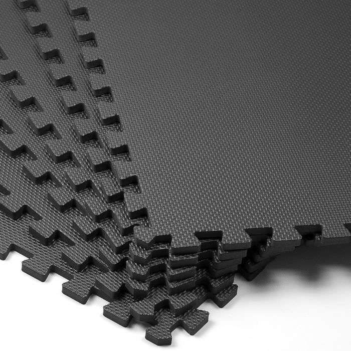 Ensemble de 6 tapis 2,28 m² en mousse EVA noir
