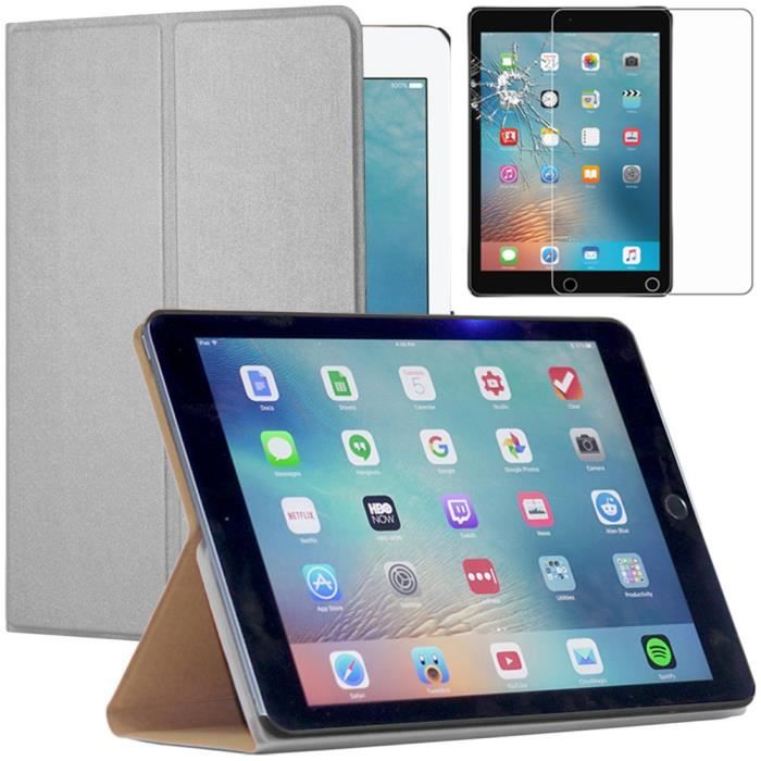 ebestStar ® pour Apple iPad 9.7 (2017), iPad Pro 9.7 (2016), iPad Air 2 (2014), iPad Air 1 (2013) - Housse PU SmartCase + Film prote