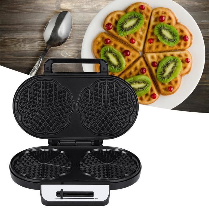 Gaufrier à Double Tête Machine à Gâteau Multifonctionnelle Plat Cuisson Électrique 220‑240V(EU )
