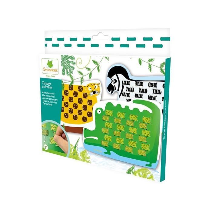 SYCOMORE -POCHETTE PM TISSAGE ANIMAUX