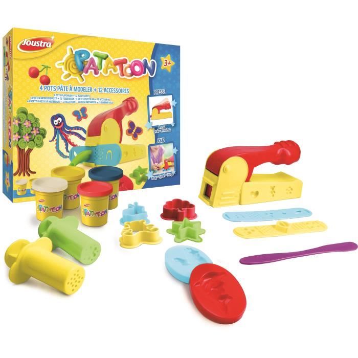 JOUSTRA- Patatoon 4 pots + 12 accessoires + Squeezy