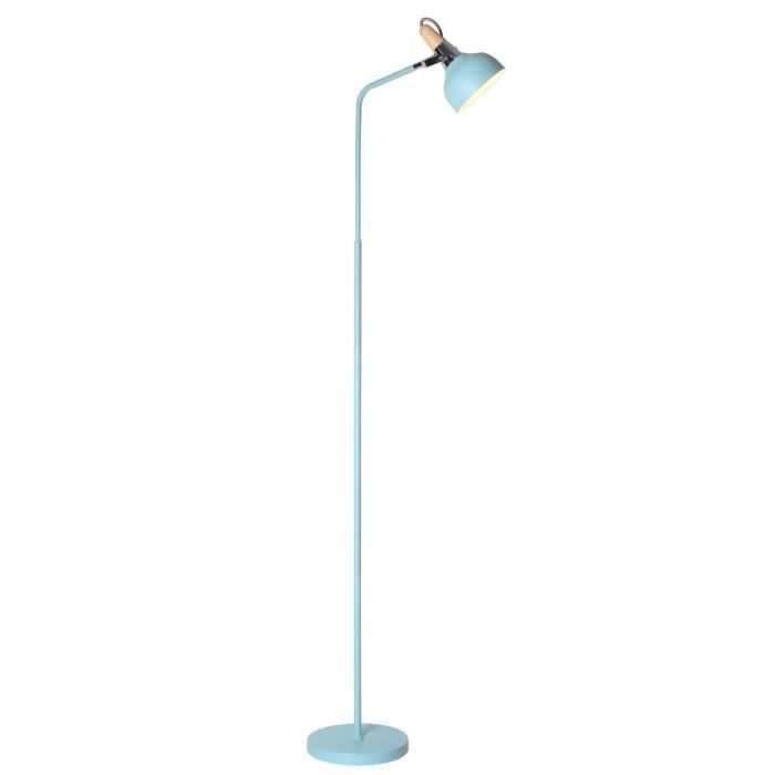 lampadaire mathias luminaires Lampadaire LED VORTEX en métal effet bois Laurie Lumière