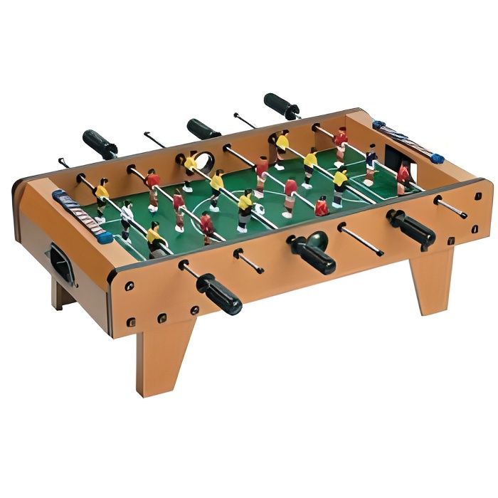 Mini Babyfoot de table sur pieds - 2 panneaux de scores + 2 balles