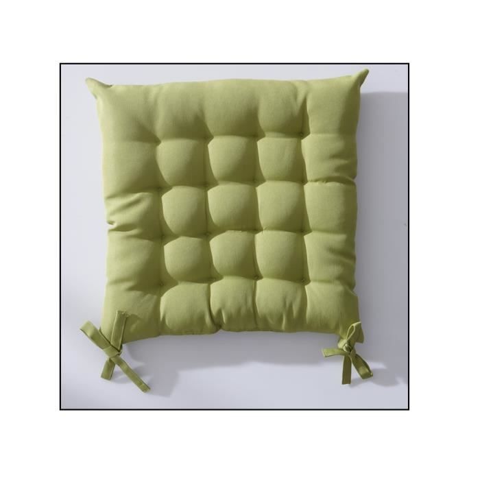 Galette de chaise 40x40 cm matelassé fougère