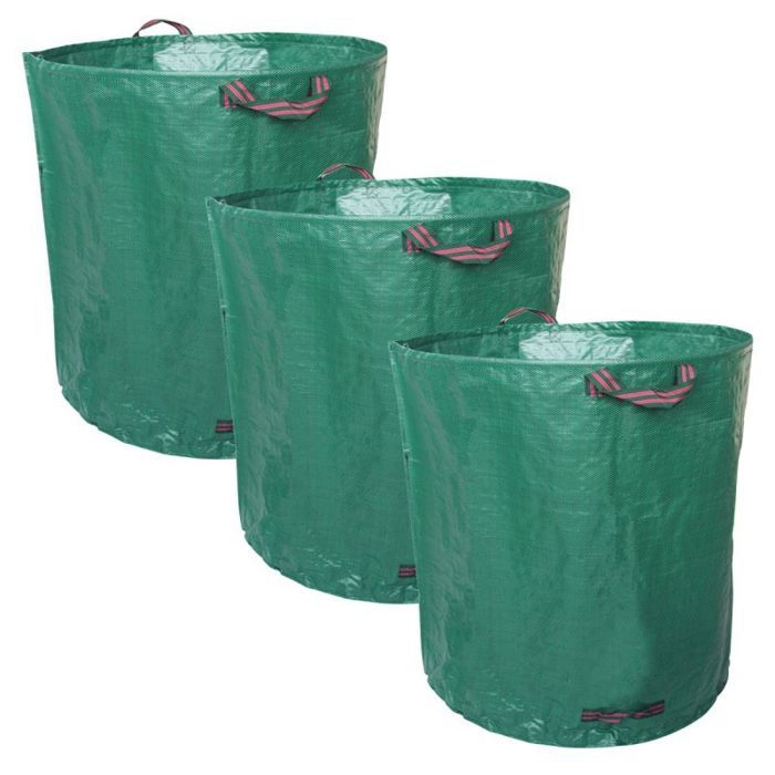 Lot de 3 sacs de déchets 500L en PP 150g-m² autoportants - Linxor