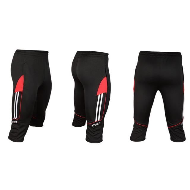Zencart Pantalon De Formation De Football Pour Hommes Jogging Running Valise Fermeture à Glissière Poche 3/4 Pantalons