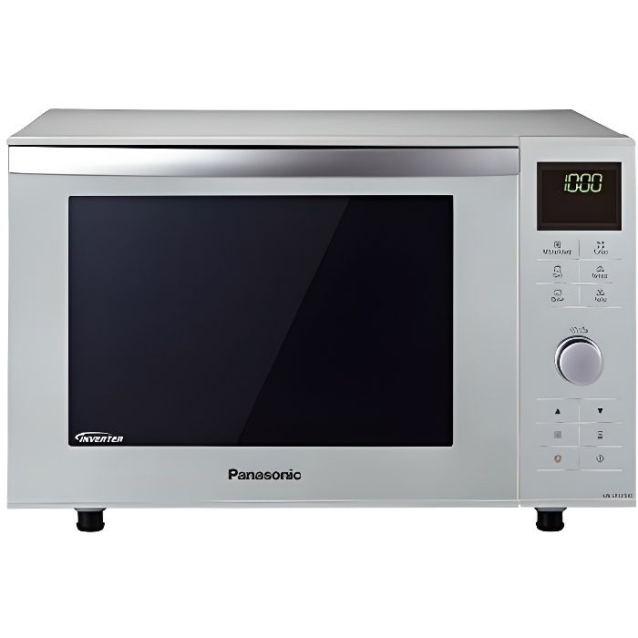 Panasonic Four Micro-ondes Combiné Compact NN-DF385MEPG 23L, Micro-ondes Inverter 1000 W, Gril à Quartz 1000 W, Chaleur tournante