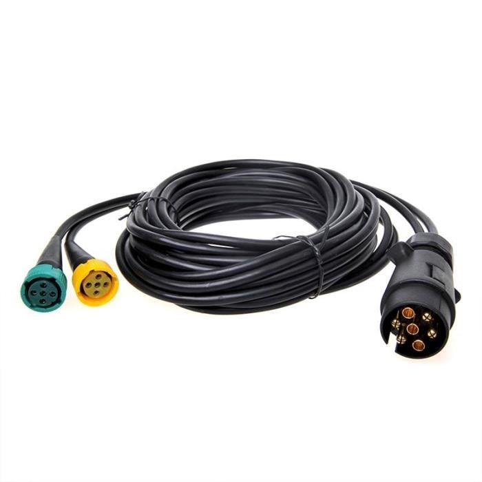 ProPlus jeu de câbles 5 mètres fiche 7 broches et connecteur 5 broches