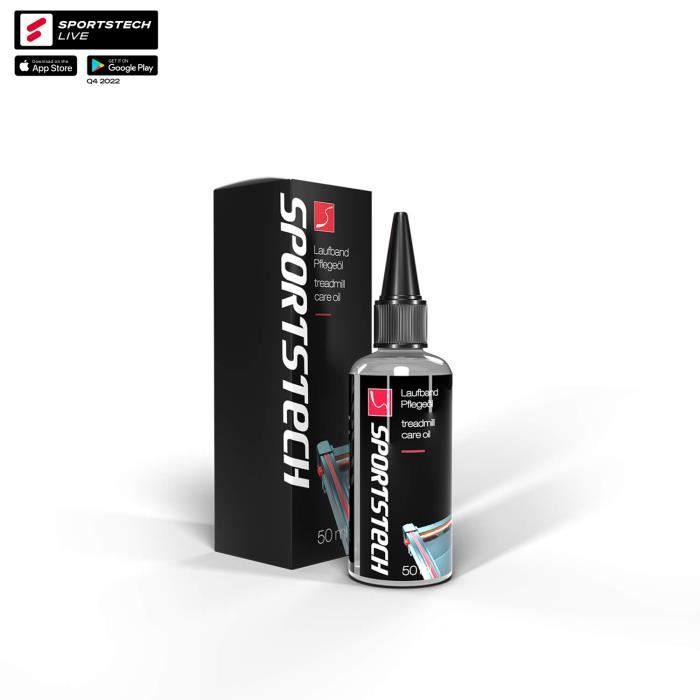 Sportstech PL50 Huile pour Tapis de Course - À Base de Silicone 100% écologique - Huile de Lubrification pour Tous Les Tapis