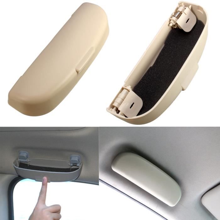 TEMPSA Étui à Lunettes de Soleil Voiture Pour Peugeot 206 207 208 2008 301 307 308 3008 408 508 4008 Beige